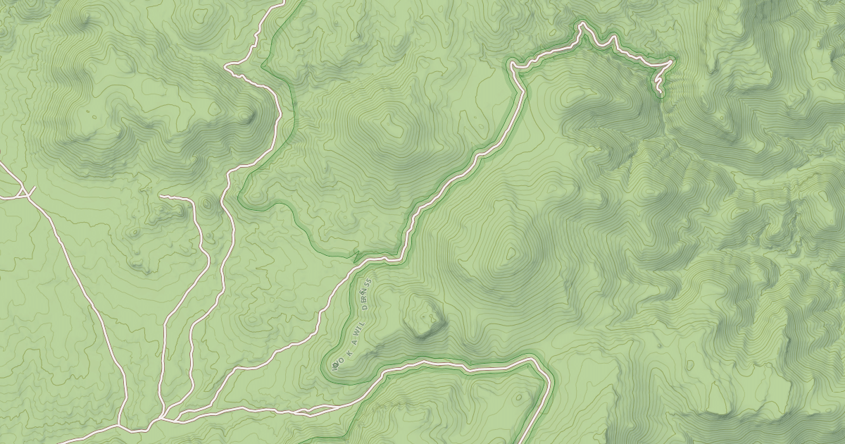 Map preview of HILLS TRAIL