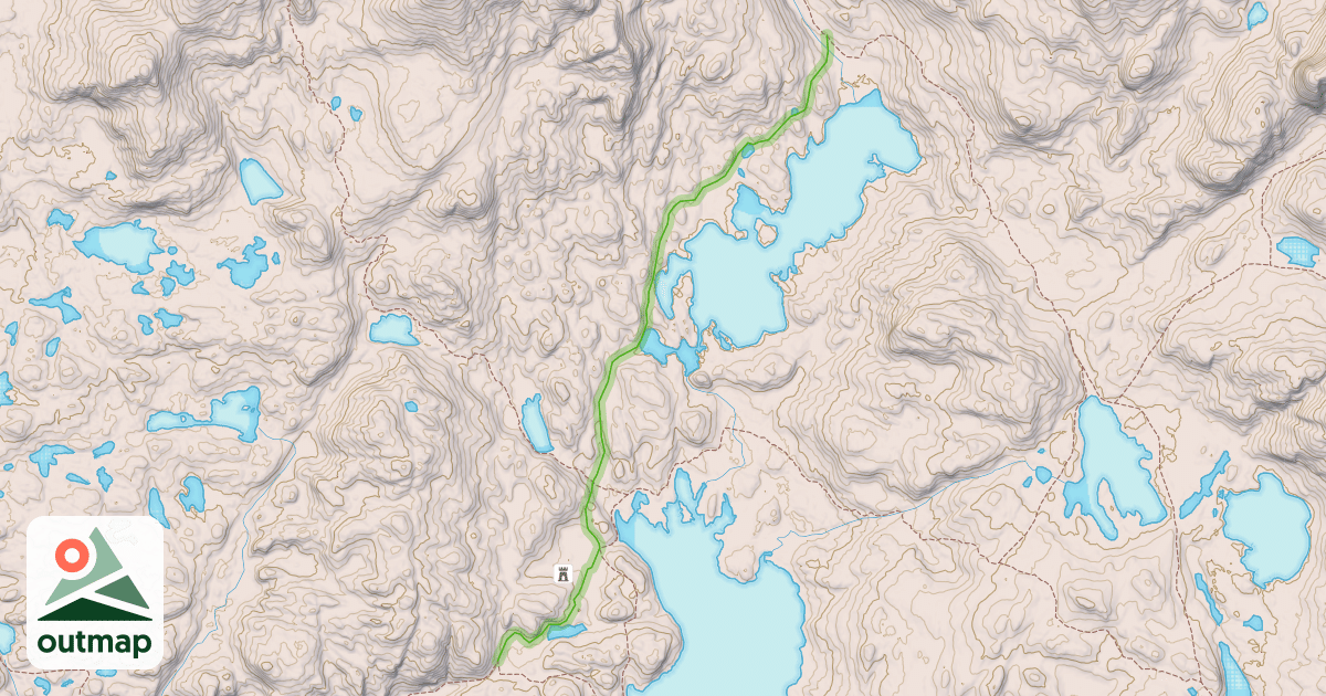 Map of Victor Lake Trail