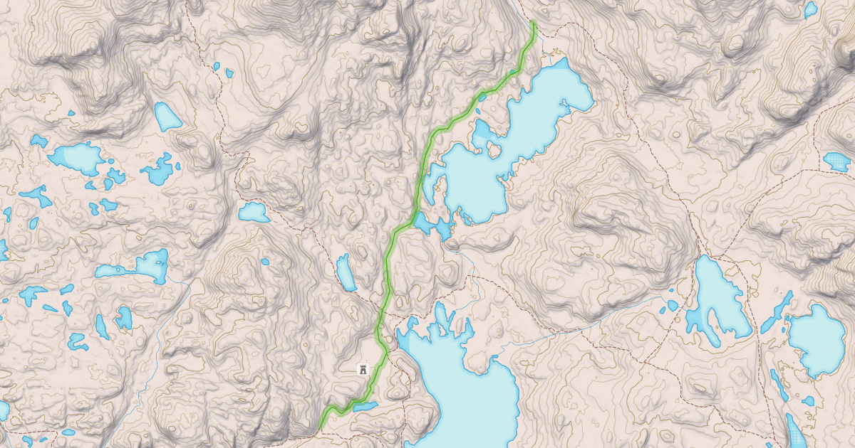 Map preview of Victor Lake Trail