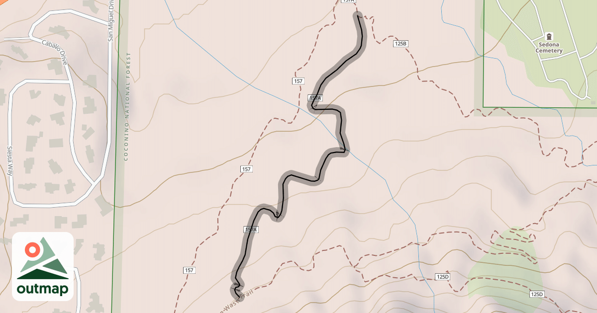 Map of Pigtail Trail