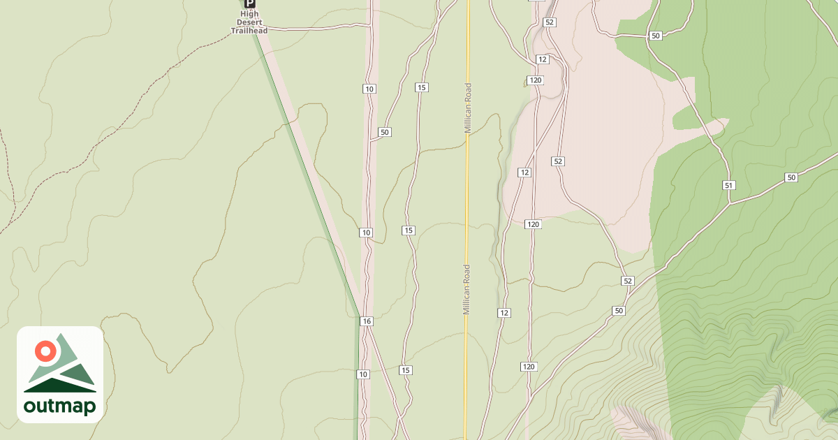 Map of Millican Plateau Tr15