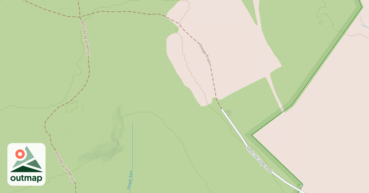 Map of Hickory Run State Park Trails