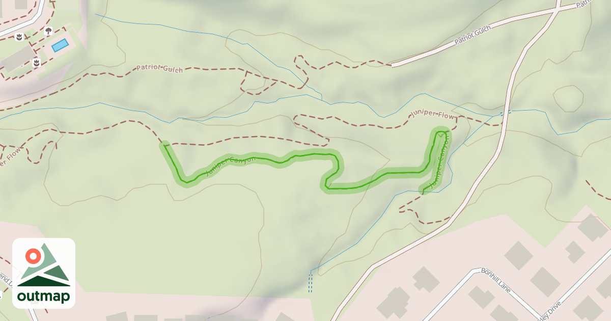 Map of Juniper Canyon