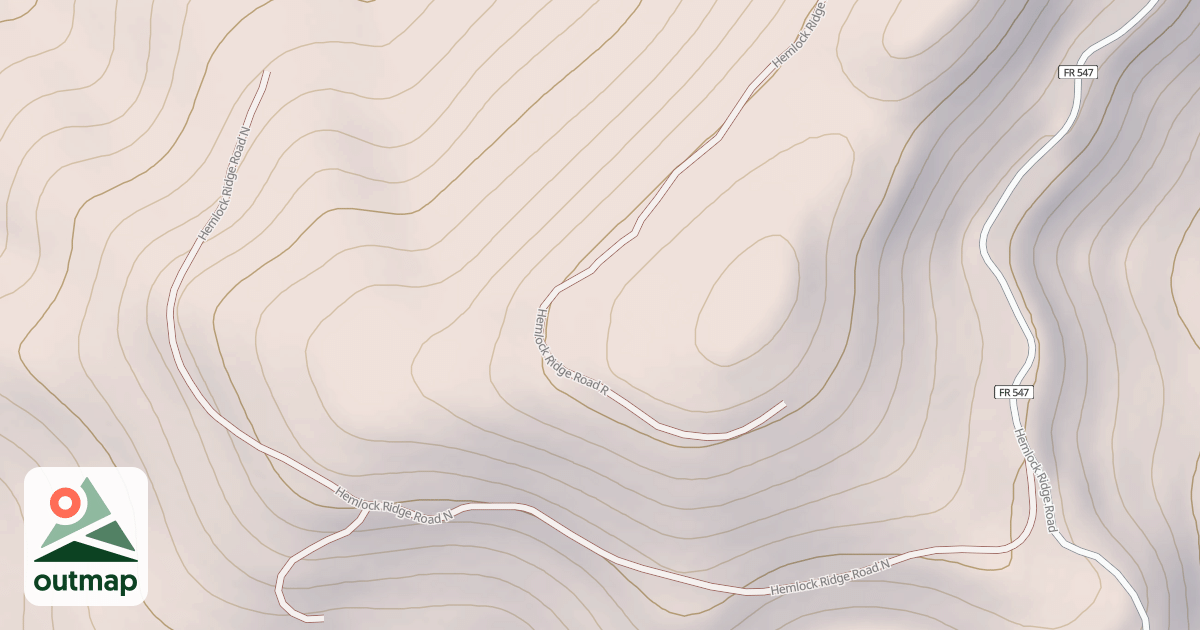 Map of HEMLOCK RIDGE N
