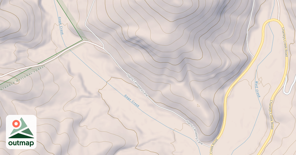 Map of GAGE CREEK