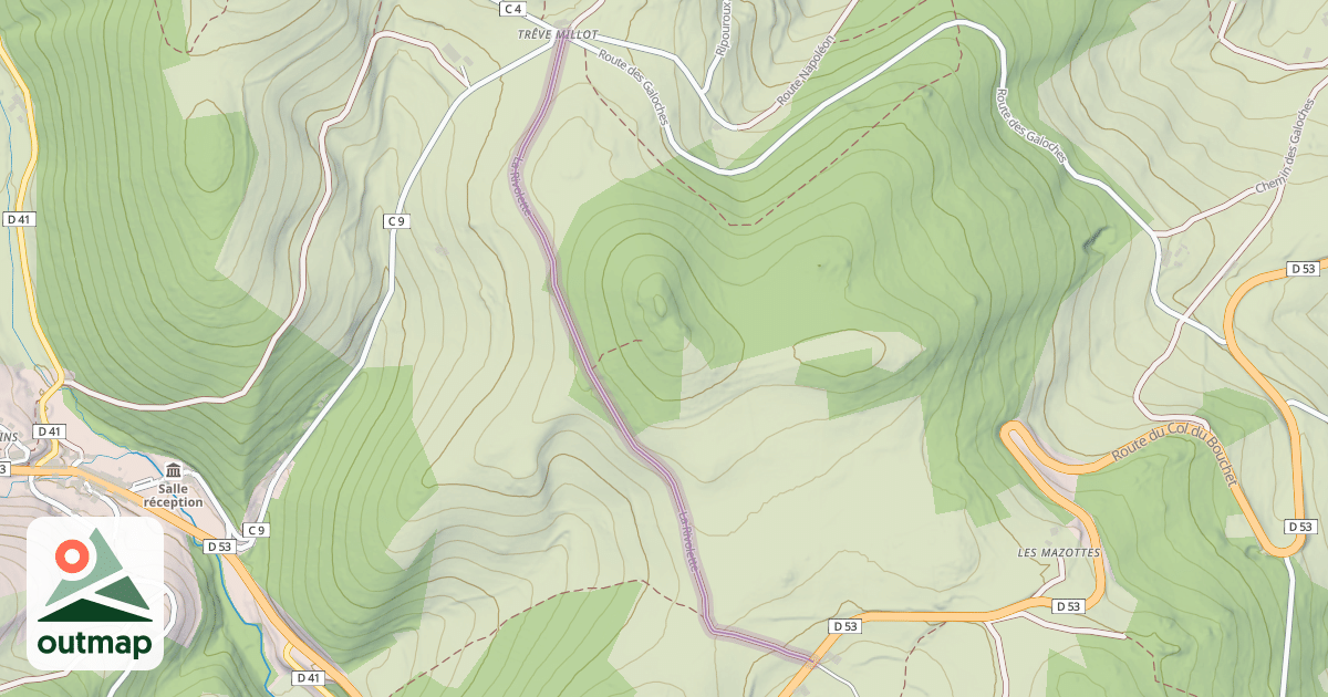 Map of La Rivolette