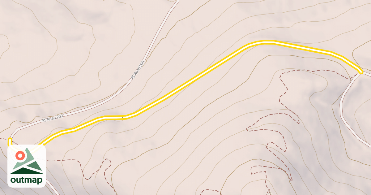 Map of FS Road 200