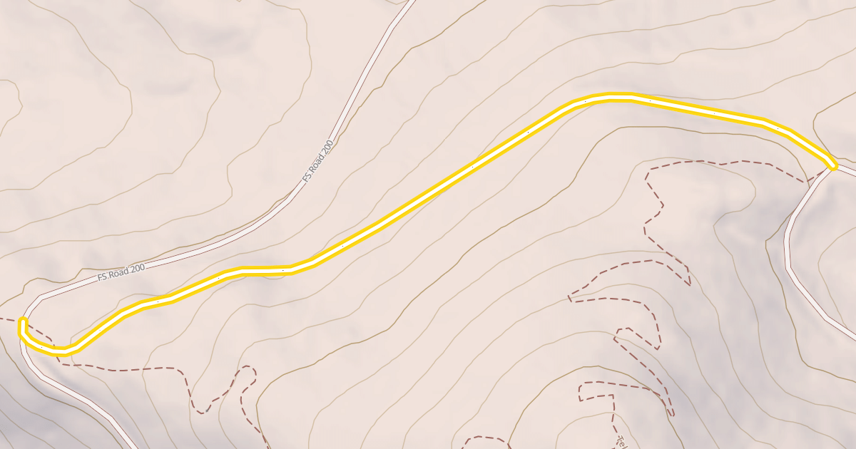 Map preview of FS Road 200