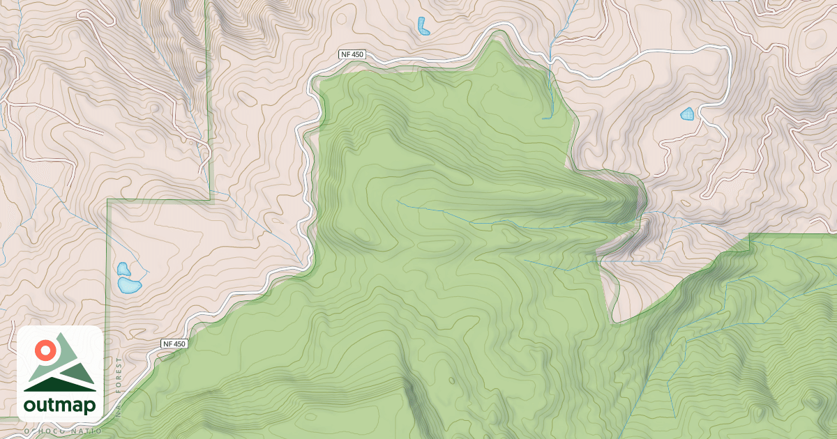 Map of USFS Motor Vehicle Use Map Roads {7147900A-92A4-4DD9-998E-D24F37FCC621}