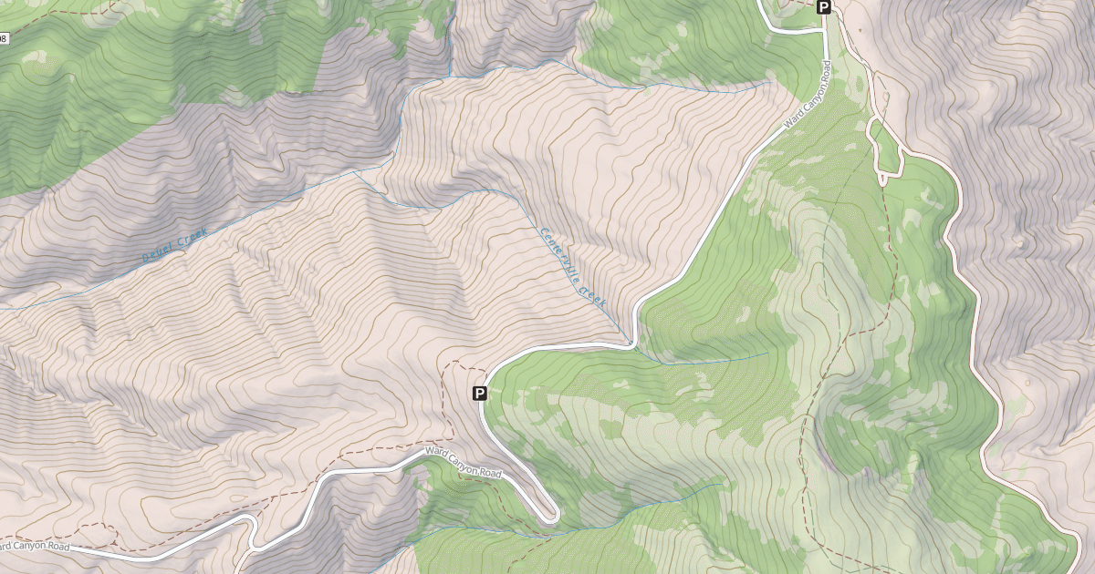 Map preview of WARD CANYON