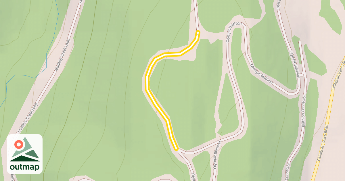 Map of Olympic Biathlon