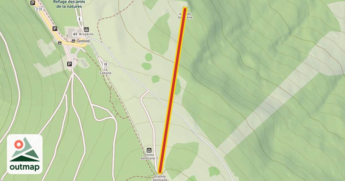 Map of Grande Gentiane