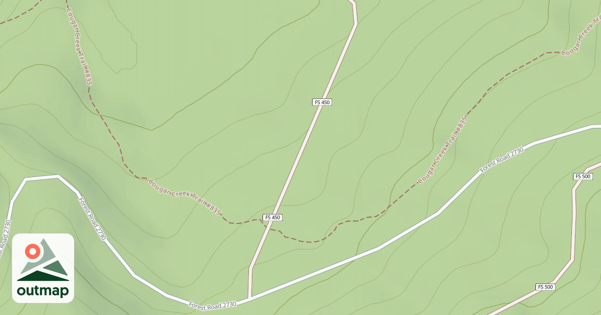 Map of USFS Motor Vehicle Use Map Roads {0D95EEDC-DEE2-4EEC-992A-FD85D702D8BC}