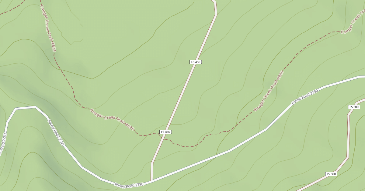 Map preview of USFS Motor Vehicle Use Map Roads {0D95EEDC-DEE2-4EEC-992A-FD85D702D8BC}