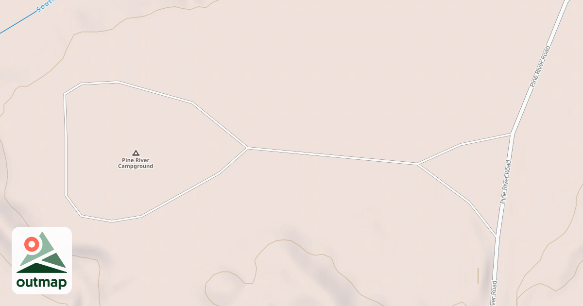 Map of PINE RIVER CAMPGROUND