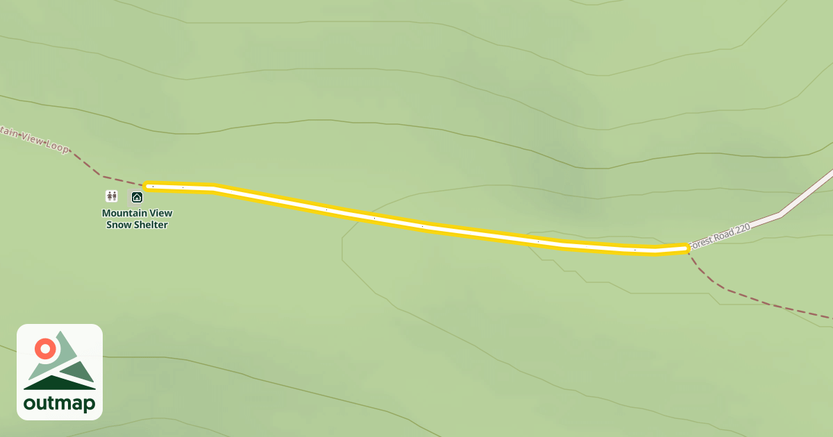 Map of Forest Road 220