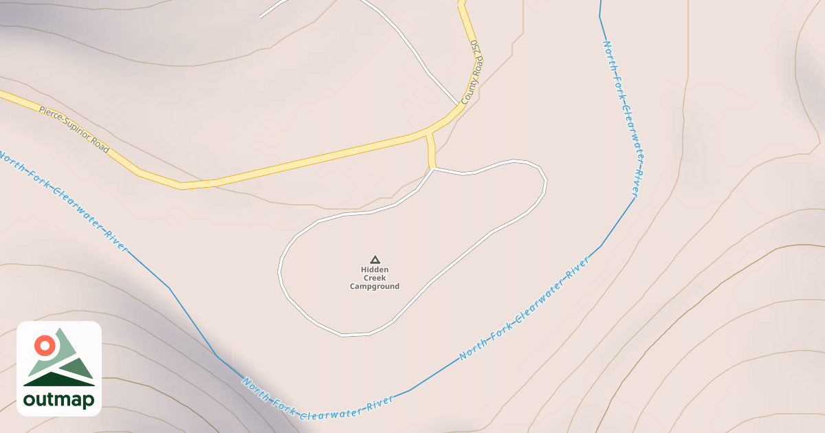 Map of HIDDEN CREEK CAMP GRD