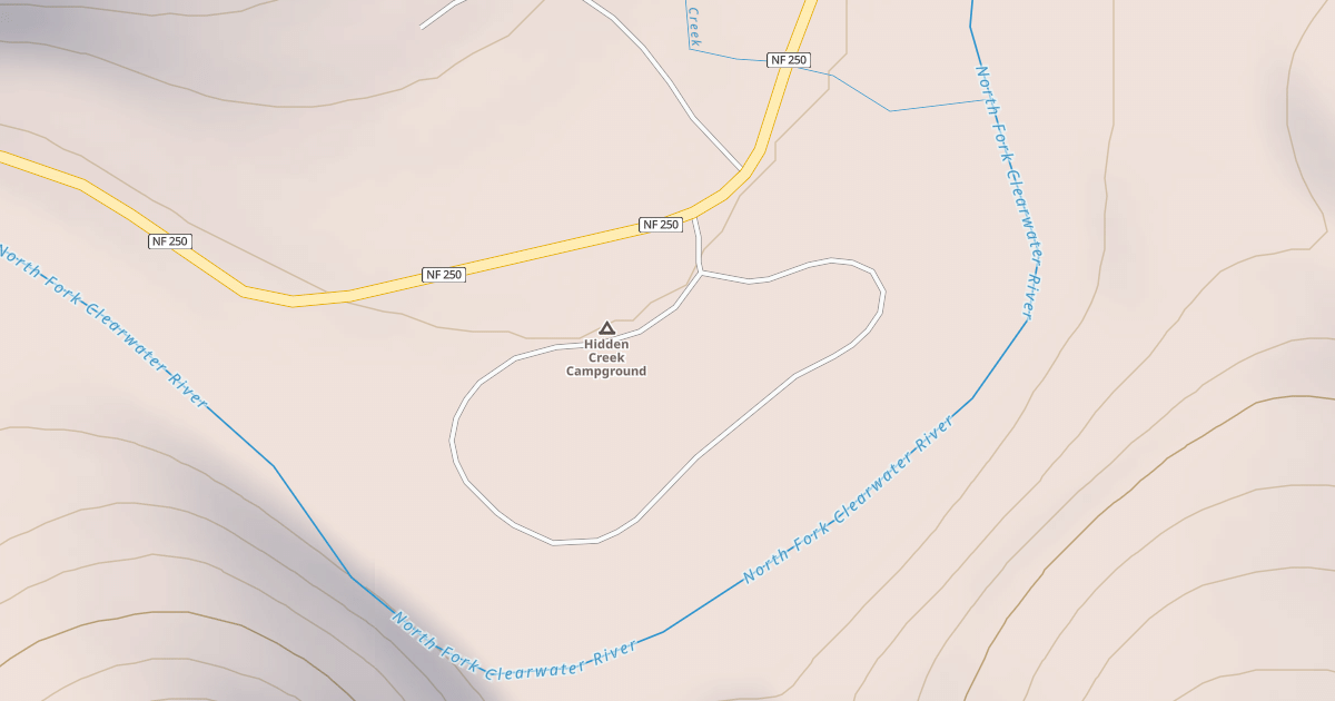 Map preview of HIDDEN CREEK CAMP GRD