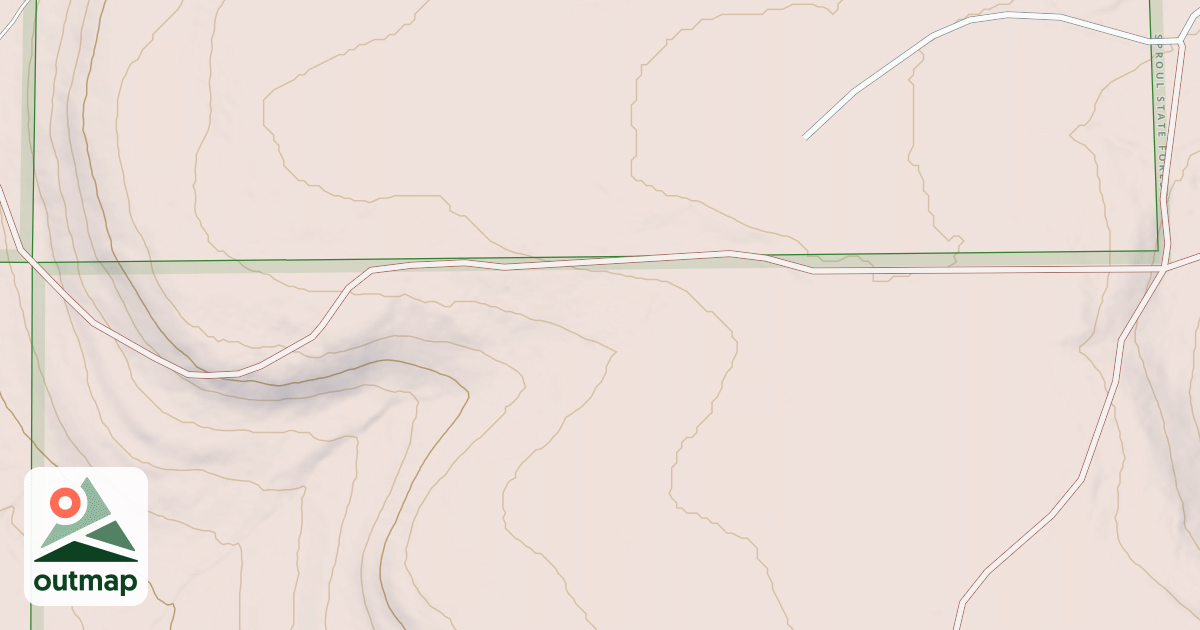 Map of Hyner Mountain Snowmobile Trails