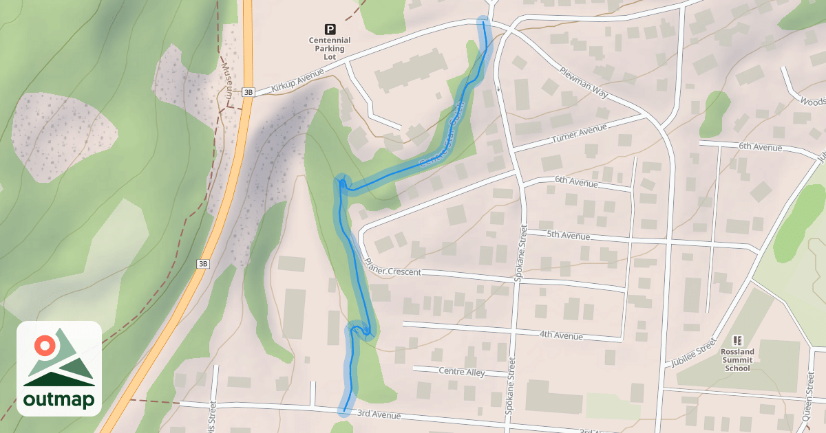 Map of Centre Star Gulch