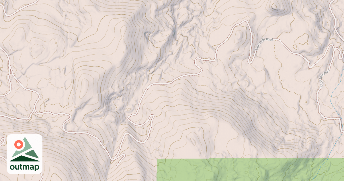 Map of BEAR DIVIDE