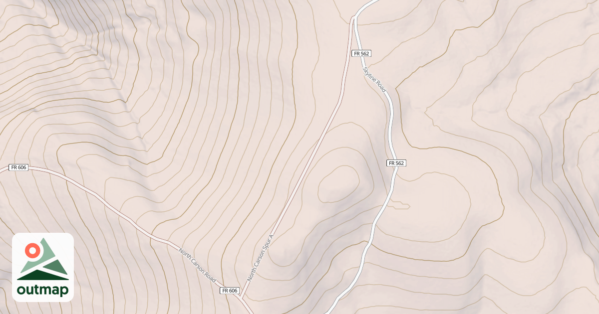 Map of NORTH CARSON SPUR A