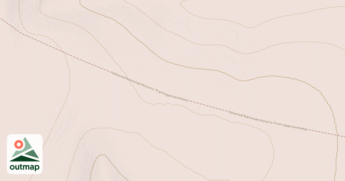 Map of Willow to Nome Winter Trail