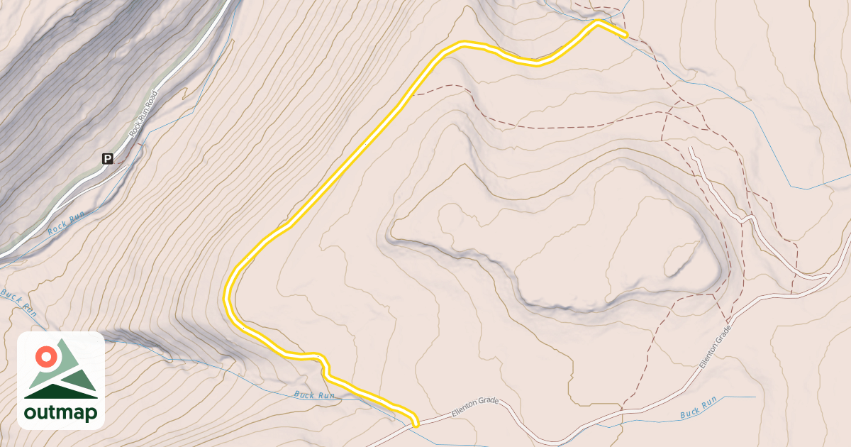 Map of Old Loggers Path