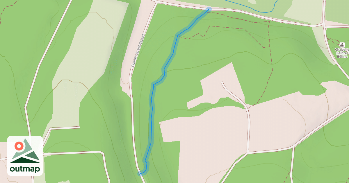 Map of Single du Val Gerard