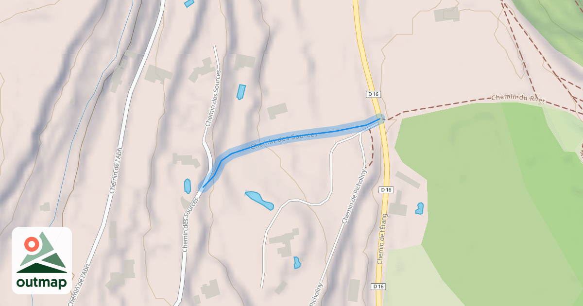 Map of Chemin des Sources