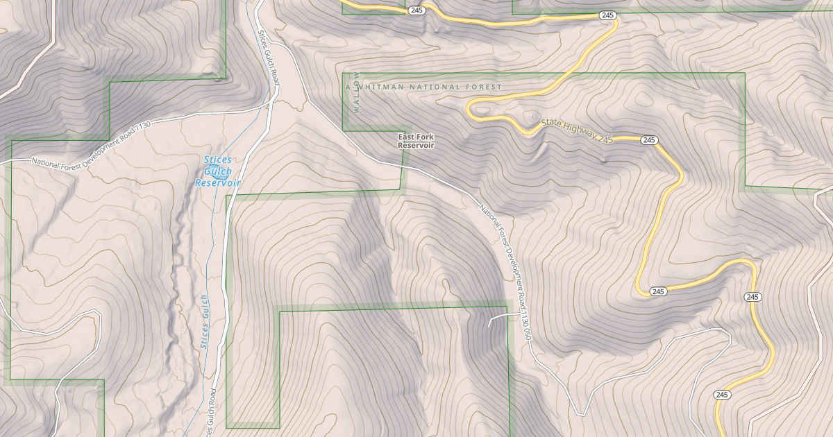 Map preview of USFS National Forest System Roads {4BC8E1D2-0FD4-423E-B60A-E7E1F497BDFD}