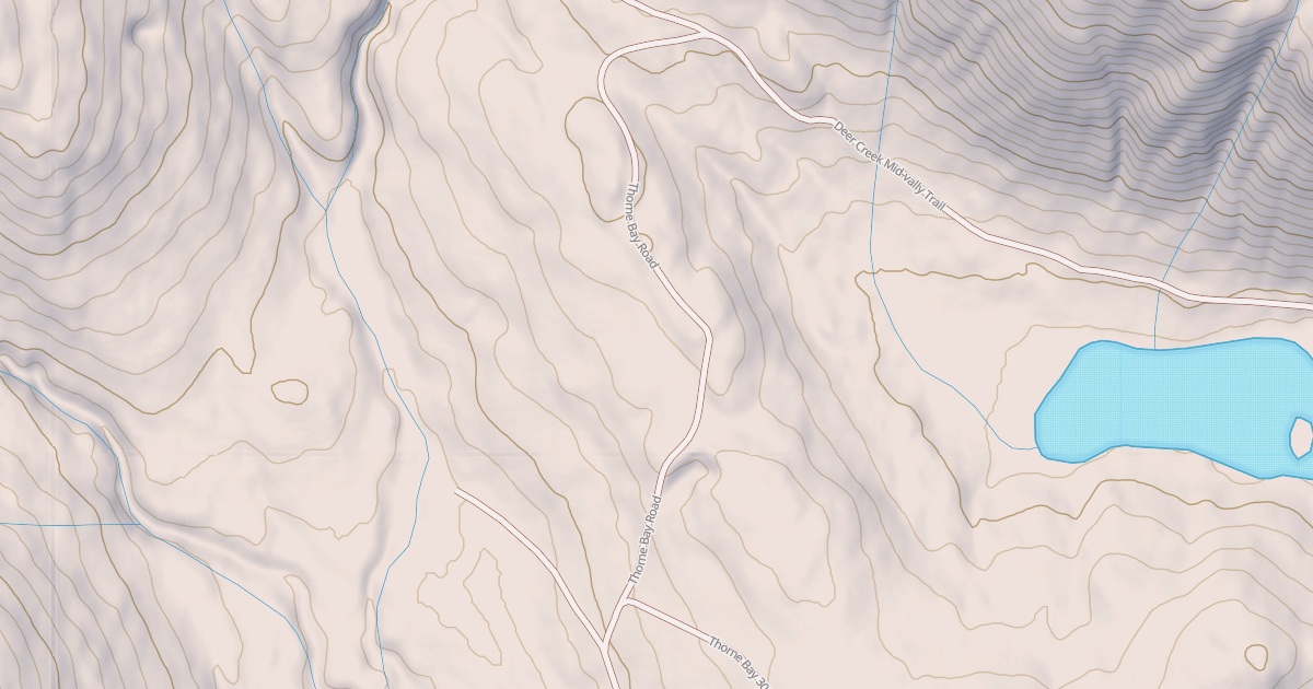 Map preview of THORNE BAY