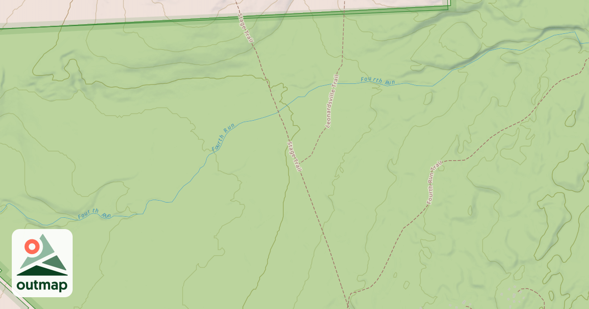 Map of Hickory Run State Park Trails