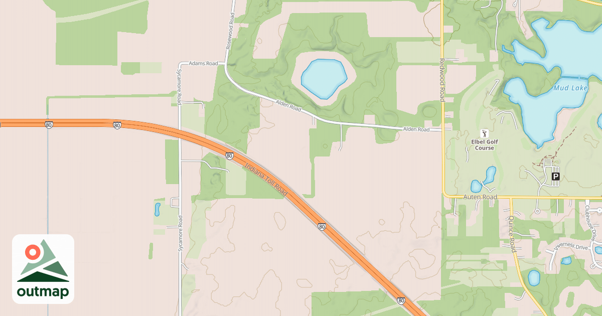 Map of Buffalo Run Snowmobile Trail