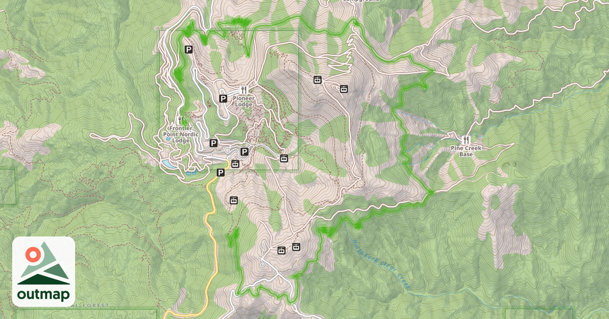 Map of #98 Around the Mountain