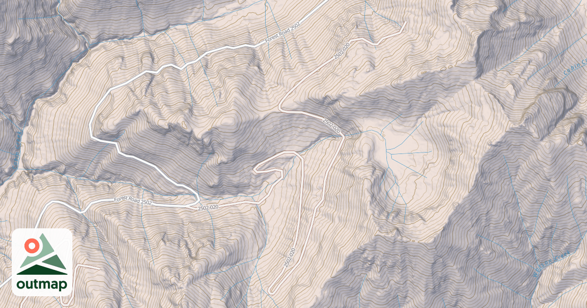 Map of USFS Motor Vehicle Use Map Roads {96D17853-6CB6-49FB-9E16-FCFECA0745F9}