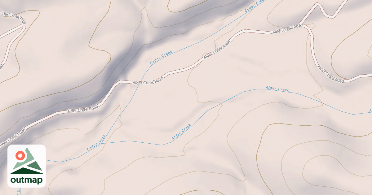 Map of ALDER CREEK C.G.