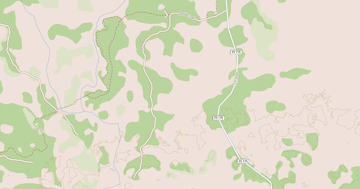 Map preview of USFS Motor Vehicle Use Map Roads {C8E34C4F-A432-4B36-AA62-A31BAC281288}
