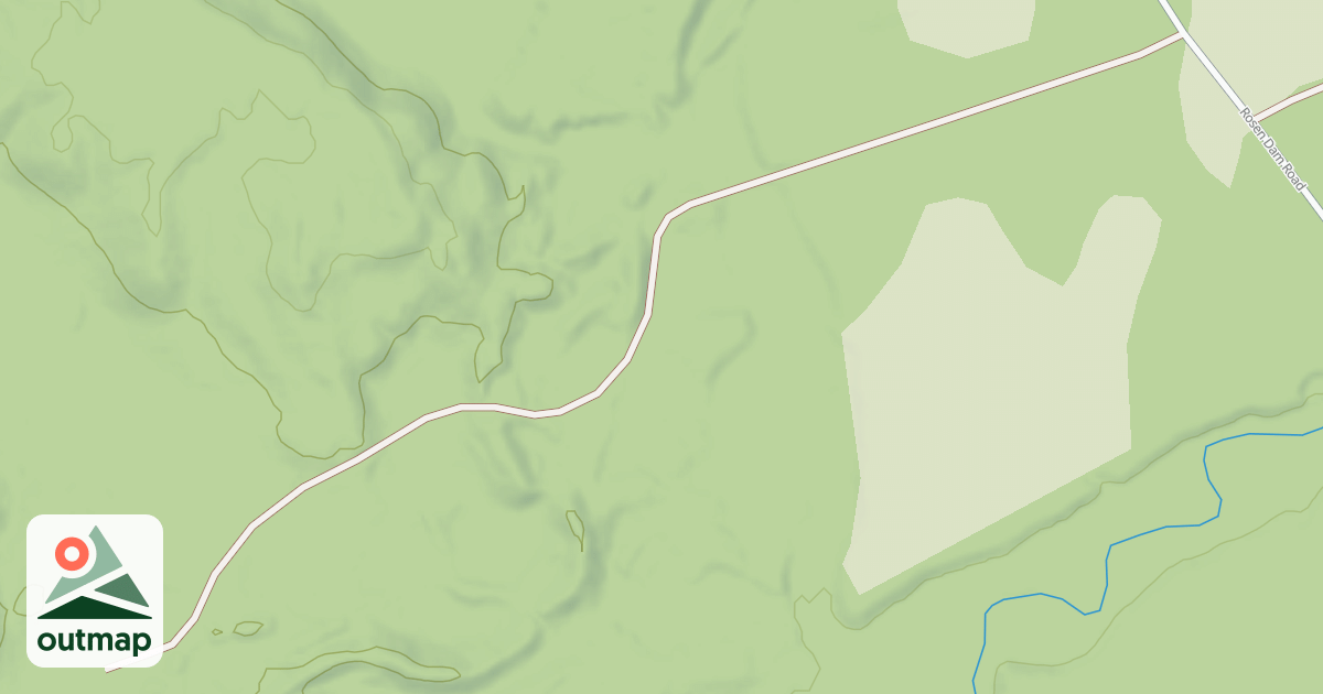 Map of FR 2200A - ROSEN DAM SPUR A