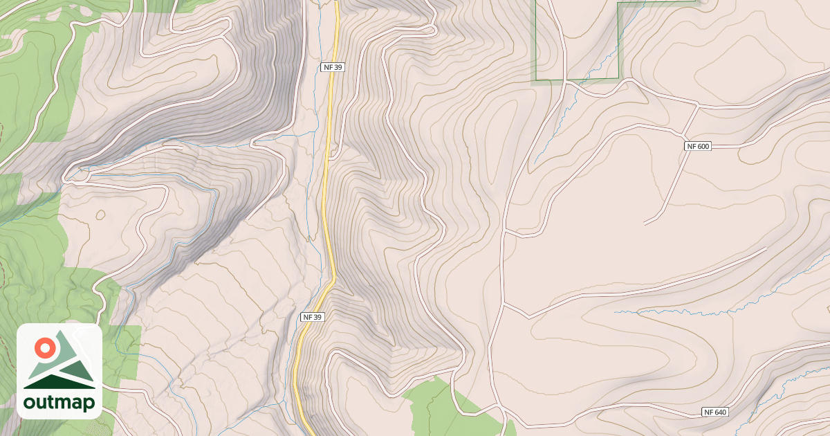Map of Target Springs Snowmobile
