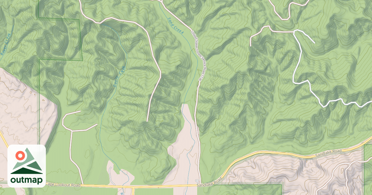Map of CAPE LOOKOUT