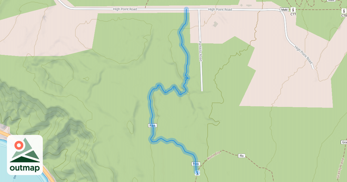 Map of High Point Pass