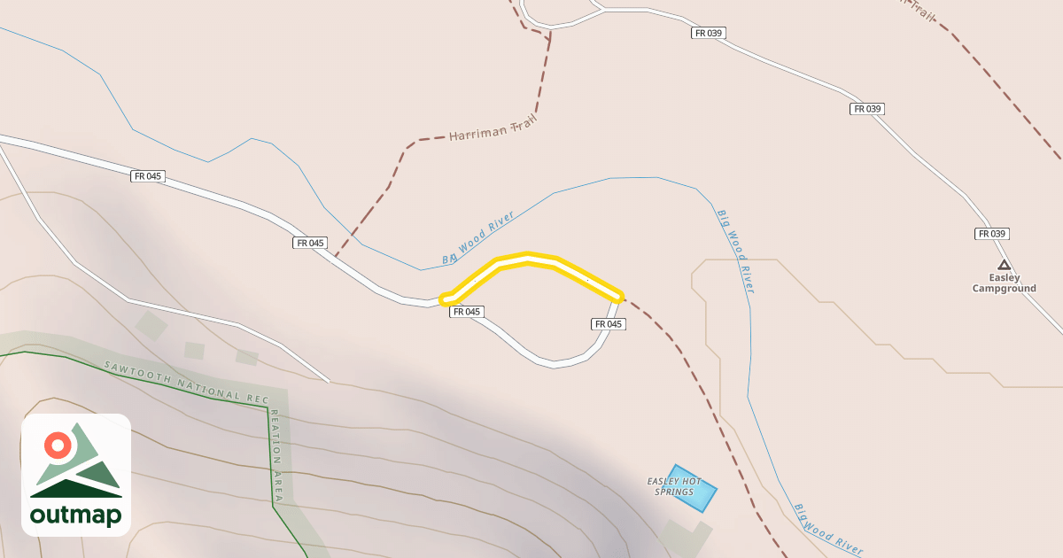 Map of North Easley Hot Springs Road