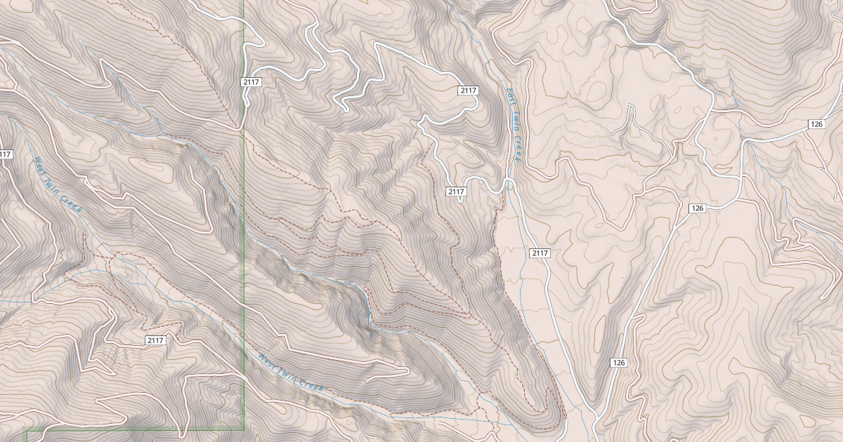 Map preview of EAST TWIN CREEK