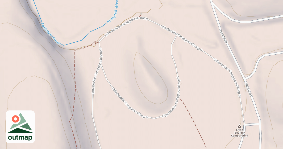 Map of LITTLE BOULDER CG LOOP A