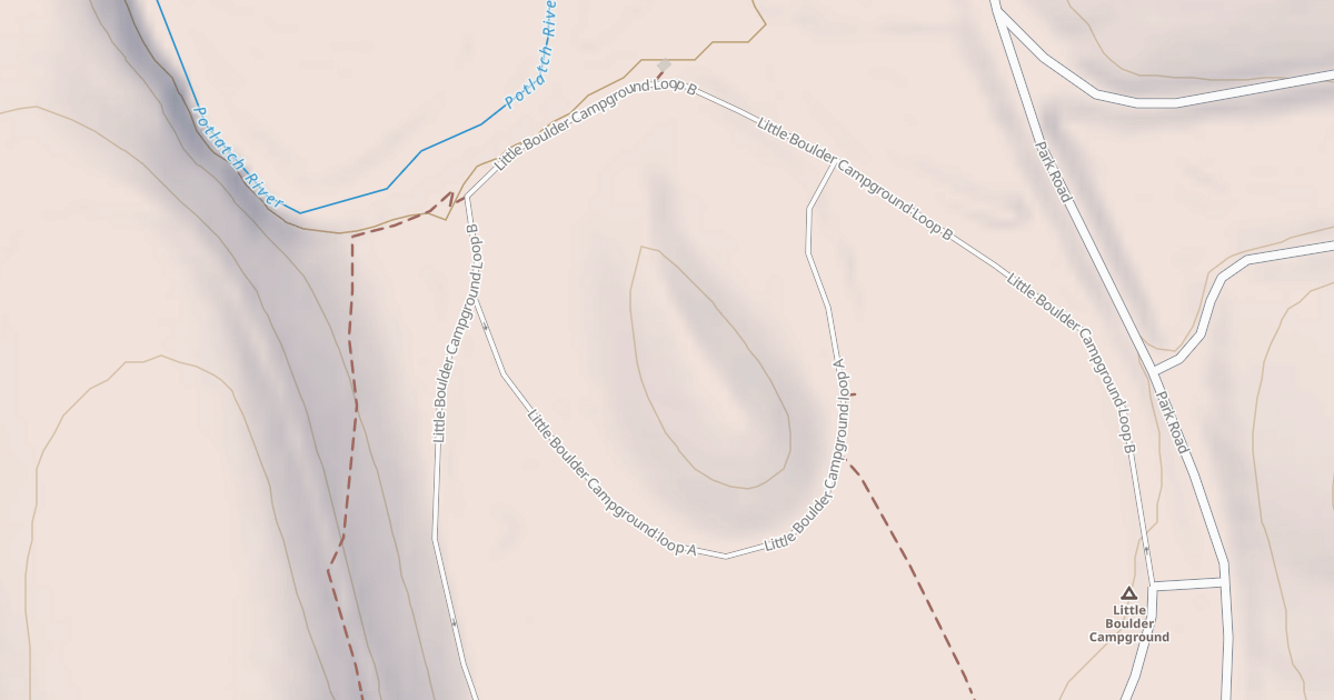 Map preview of LITTLE BOULDER CG LOOP A