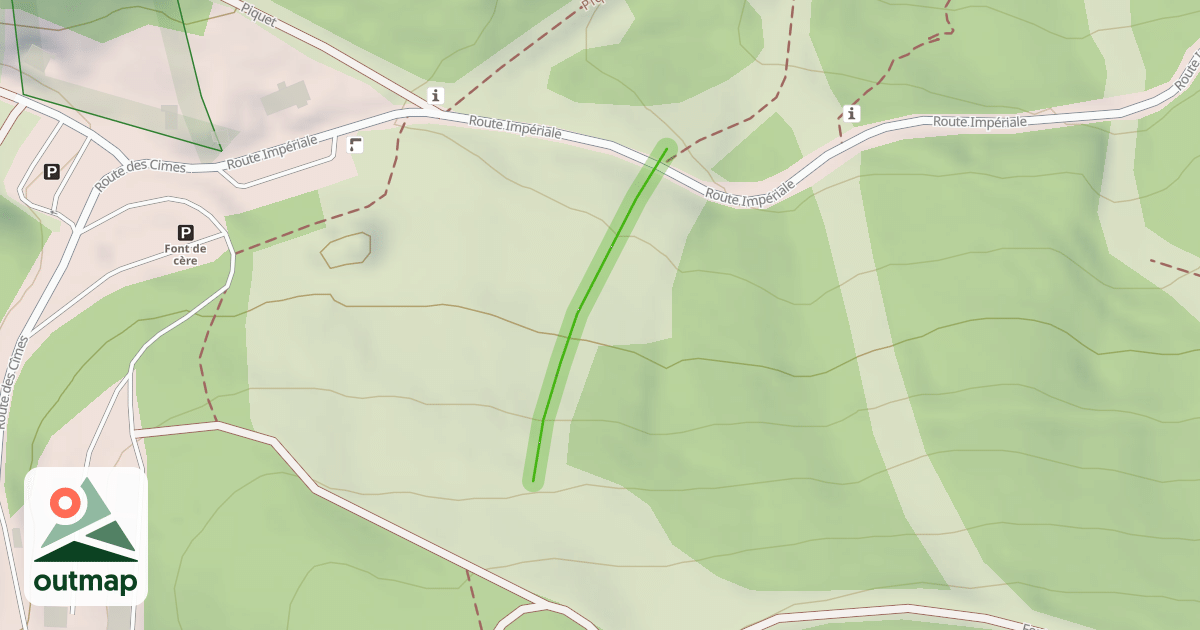 Map of Font de Cère