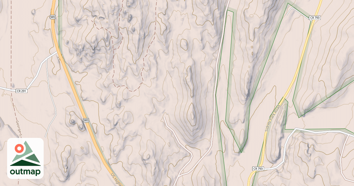 Map of BEECHER ROCK BR 1A