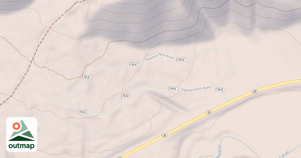 Map of ELEPHANT ROCK