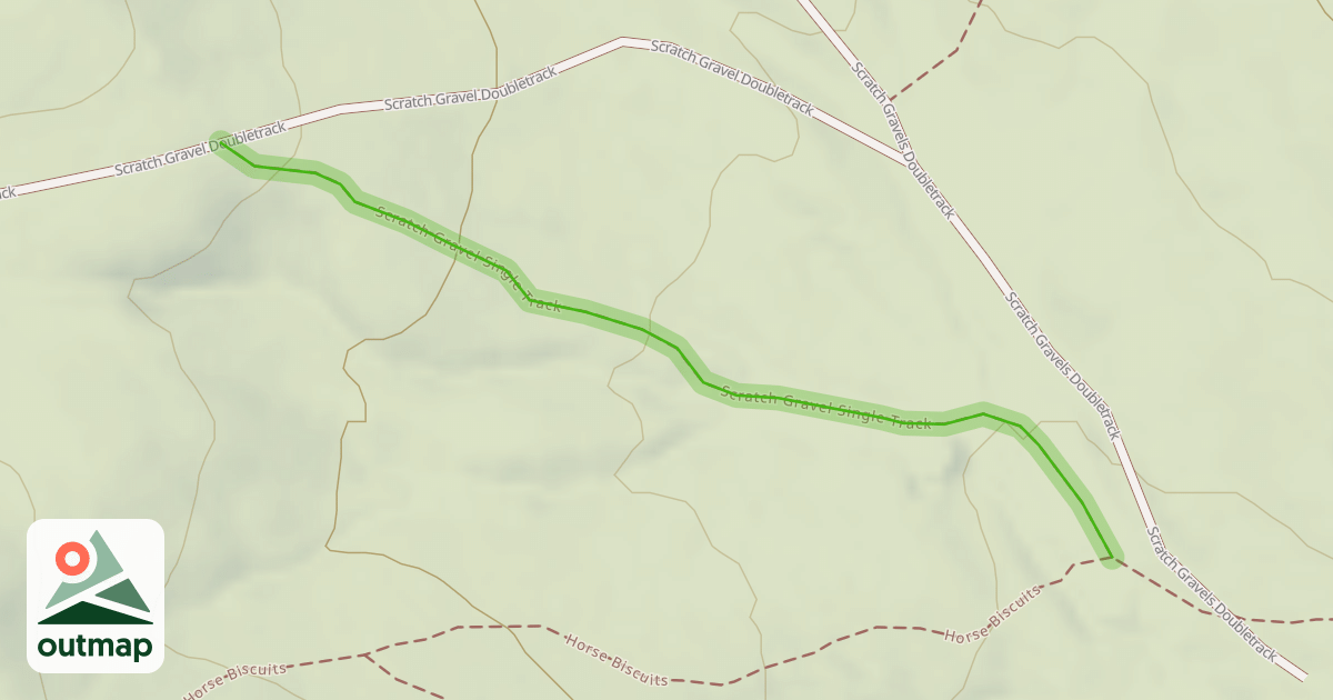 Map of Scratch Gravel Single Track